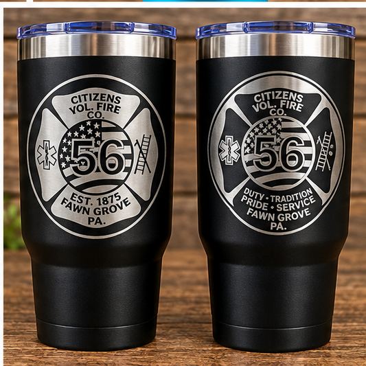 Personalized 30 oz Tumbler - Custom Laser Engraved